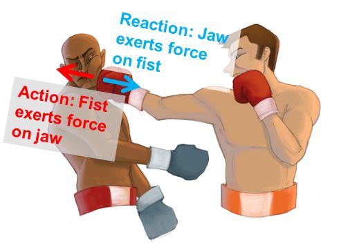 examples of action and reaction forces