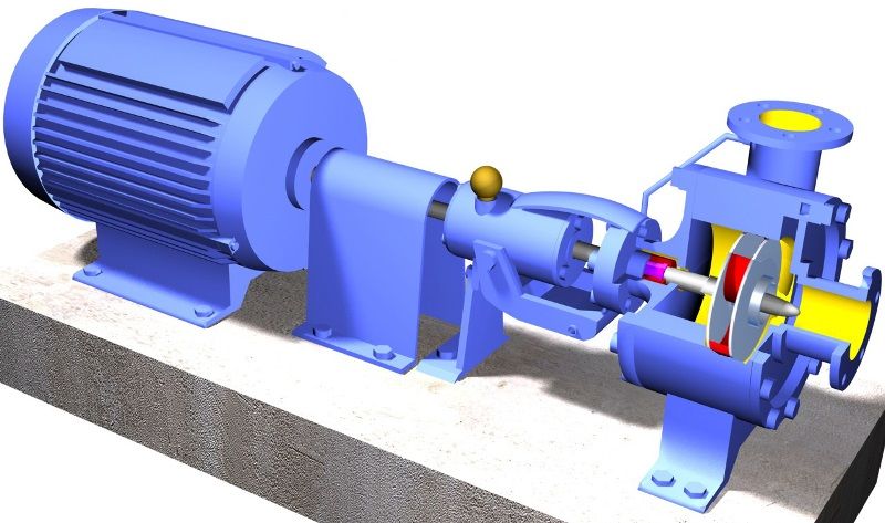 multistage centrifugal pump animation